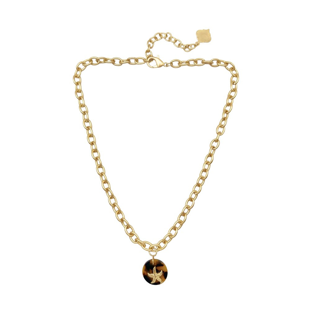 Trinity Necklace - Maine - Brush Gold
