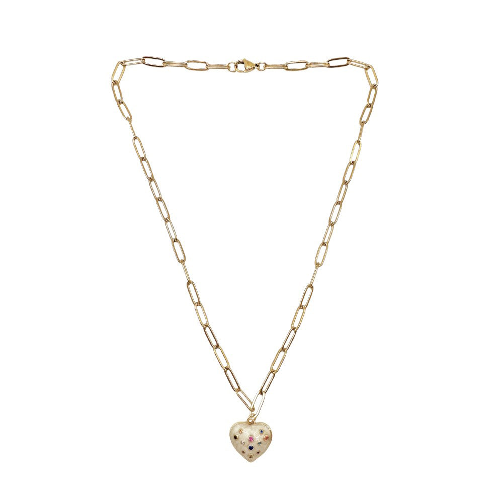 Paperclip Necklace - Heart