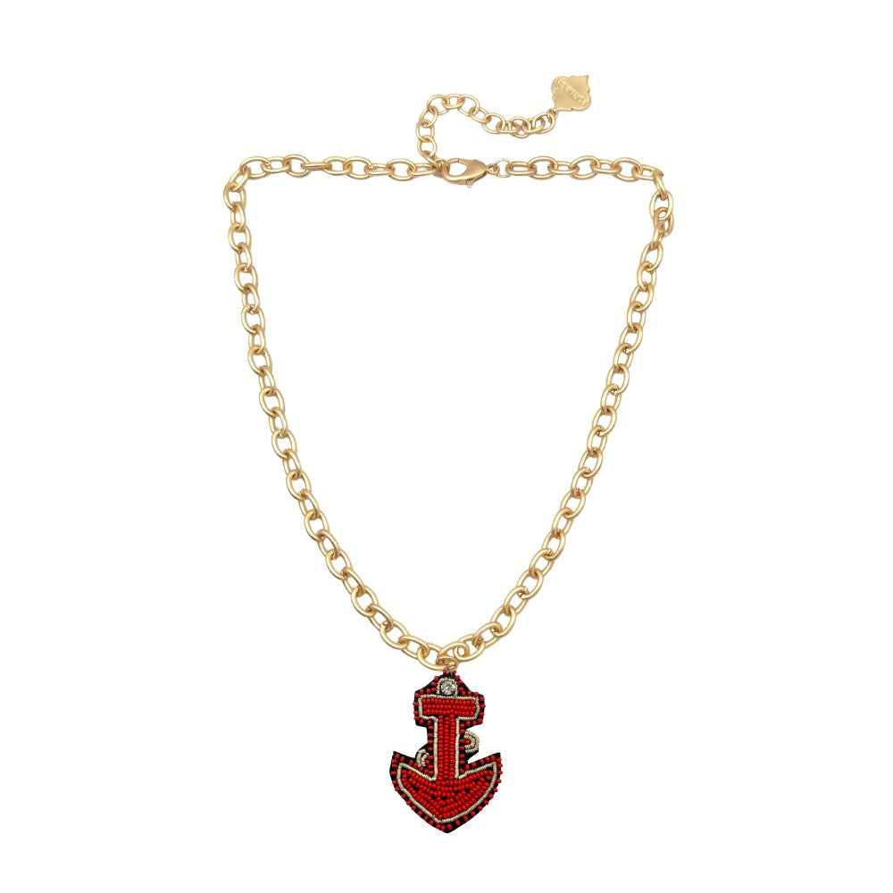 Trinity Necklace - Patch - Brush Gold
