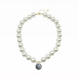 Pearl Necklace - China Blue