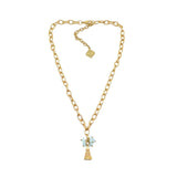 Trinity Necklace - Phoebe - Brush Gold
