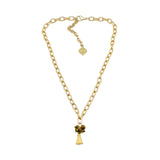 Trinity Necklace - Phoebe - Brush Gold