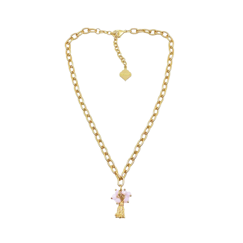 Trinity Necklace - Phoebe - Brush Gold