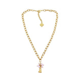 Trinity Necklace - Phoebe - Brush Gold