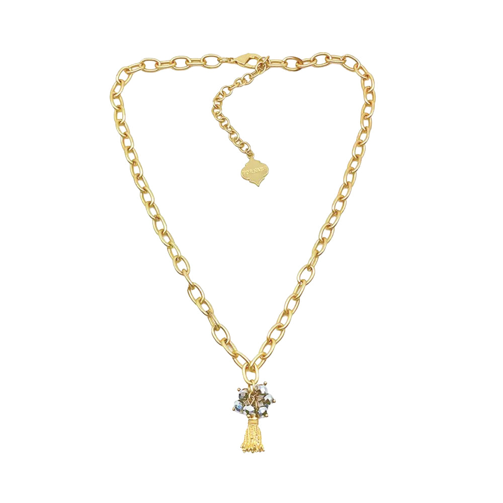 Trinity Necklace - Phoebe - Brush Gold