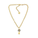 Trinity Necklace - Phoebe - Brush Gold