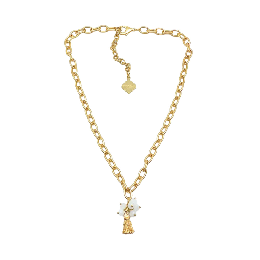 Trinity Necklace - Phoebe - Brush Gold