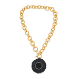 SALE - Bella Necklace - Raffia Sun