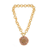 SALE - Bella Necklace - Raffia Sun