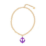 Trinity Necklace - Anchor Away - Brush Gold