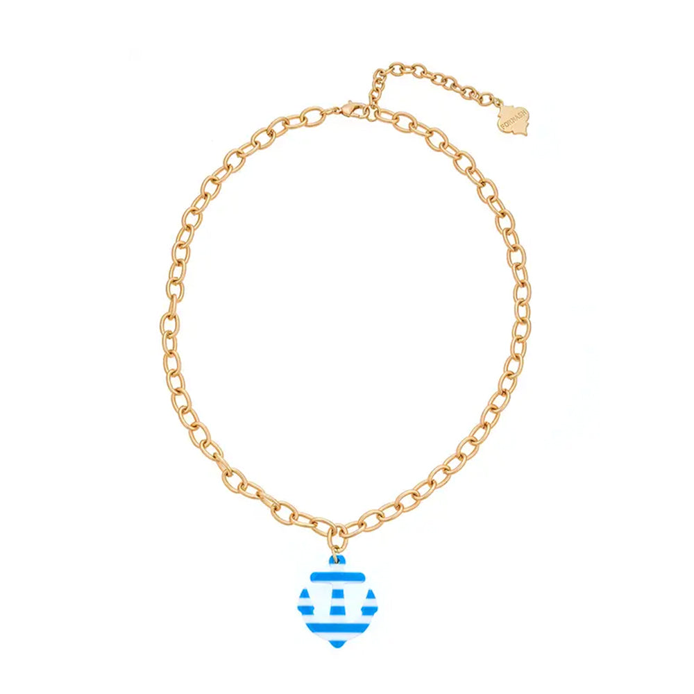 Trinity Necklace - Anchor Away - Brush Gold