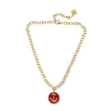 Trinity Necklace - Anchor - Gold