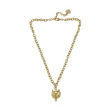 Trinity Necklace - Foxy - Brush Gold