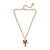 Trinity Necklace - Lobster - Gold