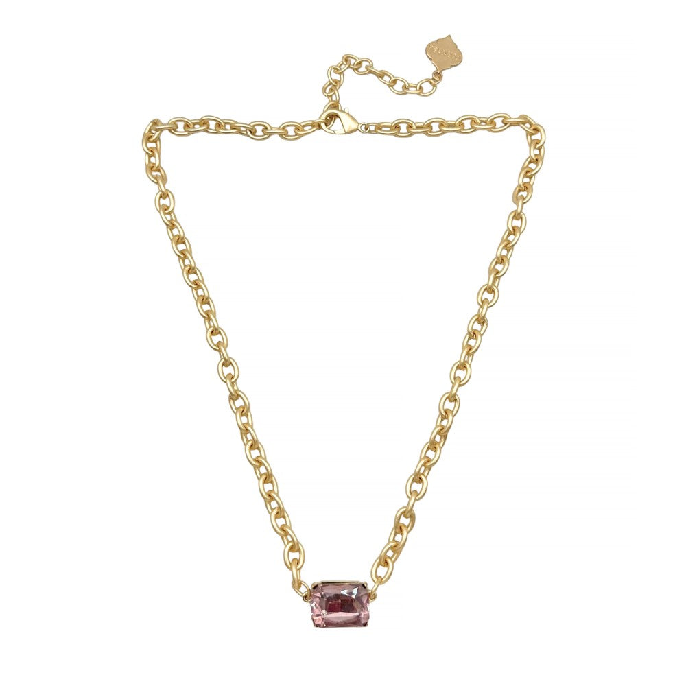 Trinity Necklace - Nicole - Brush Gold