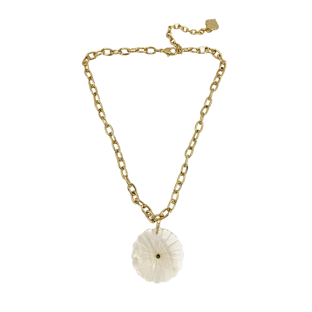 Trinity Necklace - Peony - Large - Gold