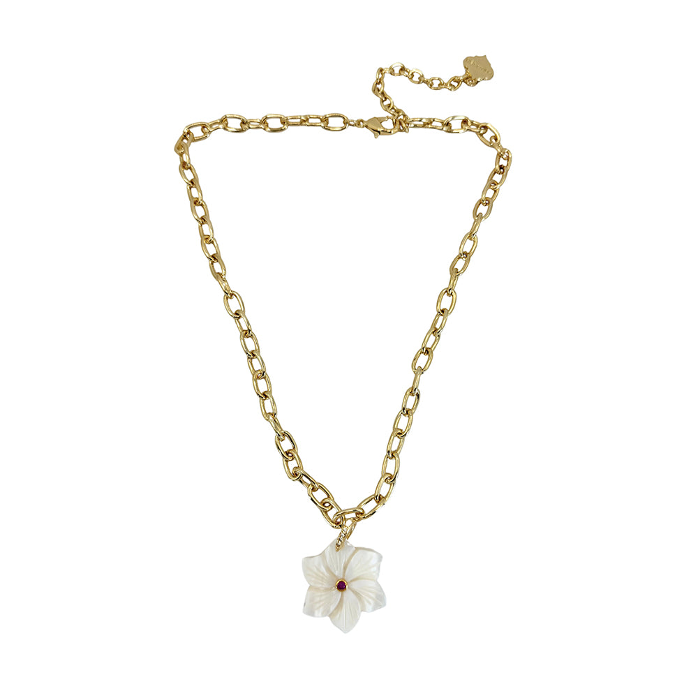 Trinity Necklace - Peony - Small - Gold