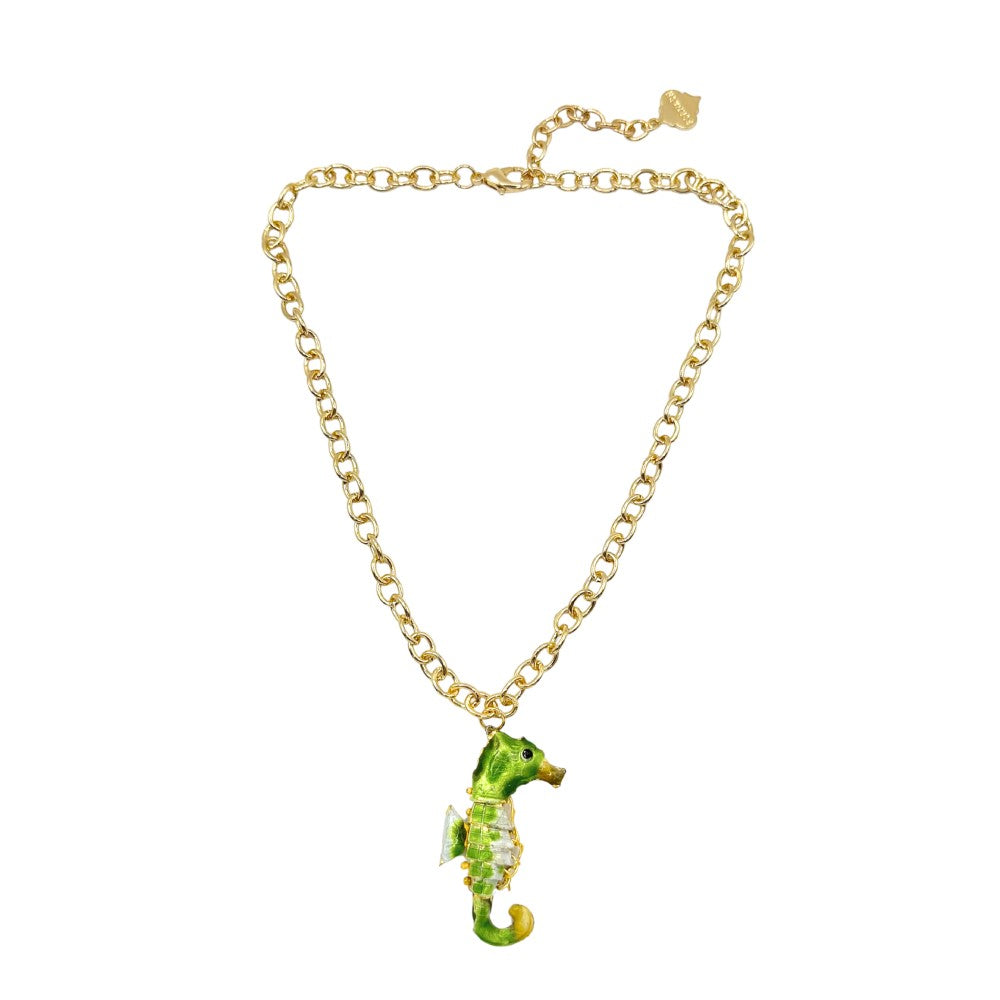Trinity Necklace - Vero Seahorse - Gold