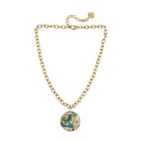 Trinity Necklace - Flat Valley - Brush Gold