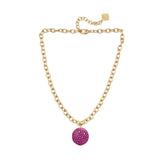 Trinity Necklace - Turks - Brush Gold