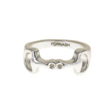 Brush Silver Lauren Ring