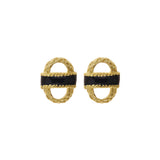 SALE - Small Enamel Basket Earrings