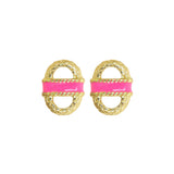 SALE - Small Enamel Basket Earrings