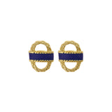 SALE - Small Enamel Basket Earrings