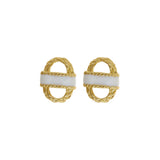 SALE - Small Enamel Basket Earrings
