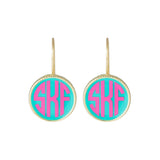 Monogram Small French Hook Earrings