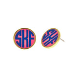 Monogram Small Enamel Earrings