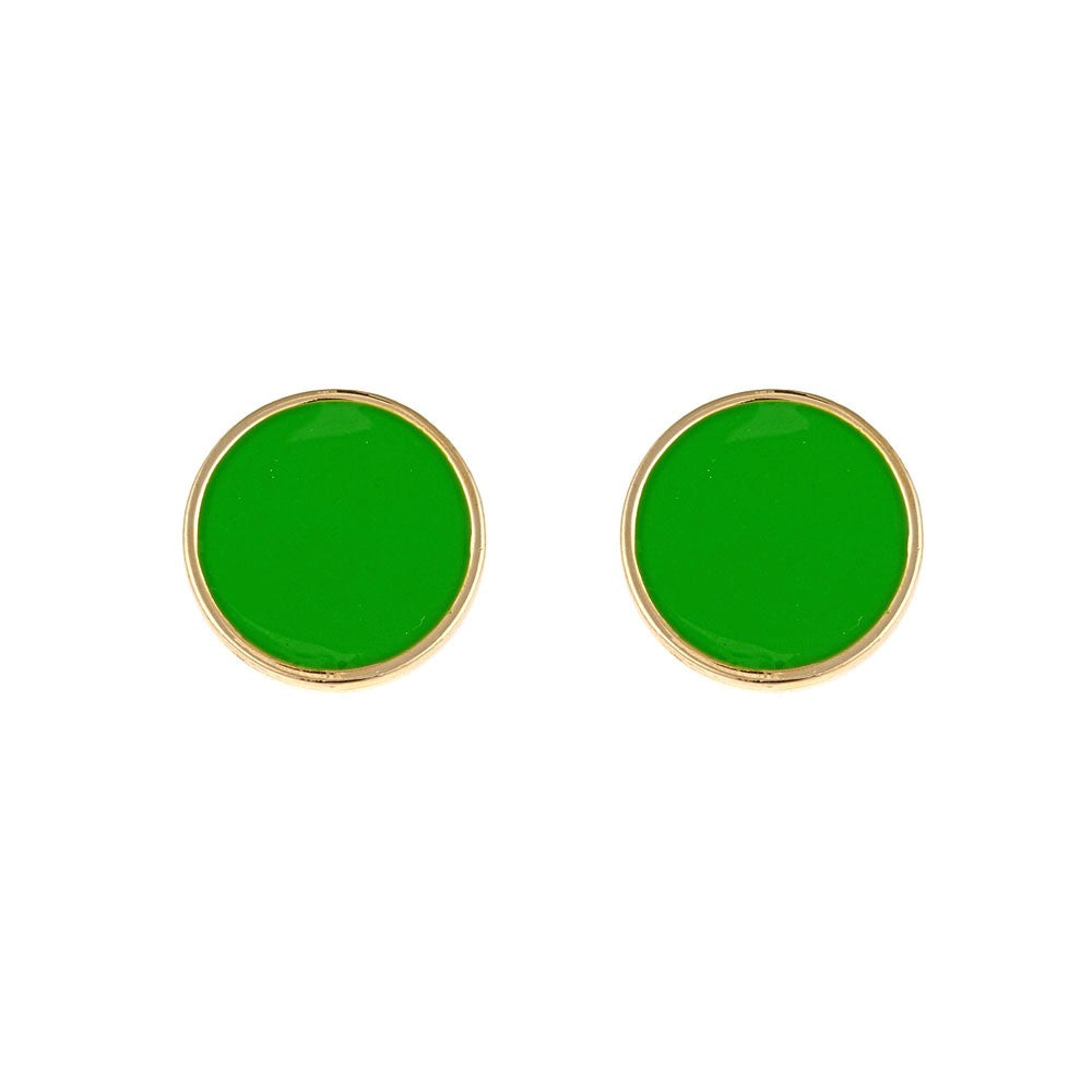 Monogram Small Enamel Earrings
