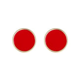 Monogram Small Enamel Earrings