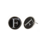 Monogram Small Enamel Earrings