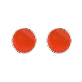 Monogram Small Enamel Earrings