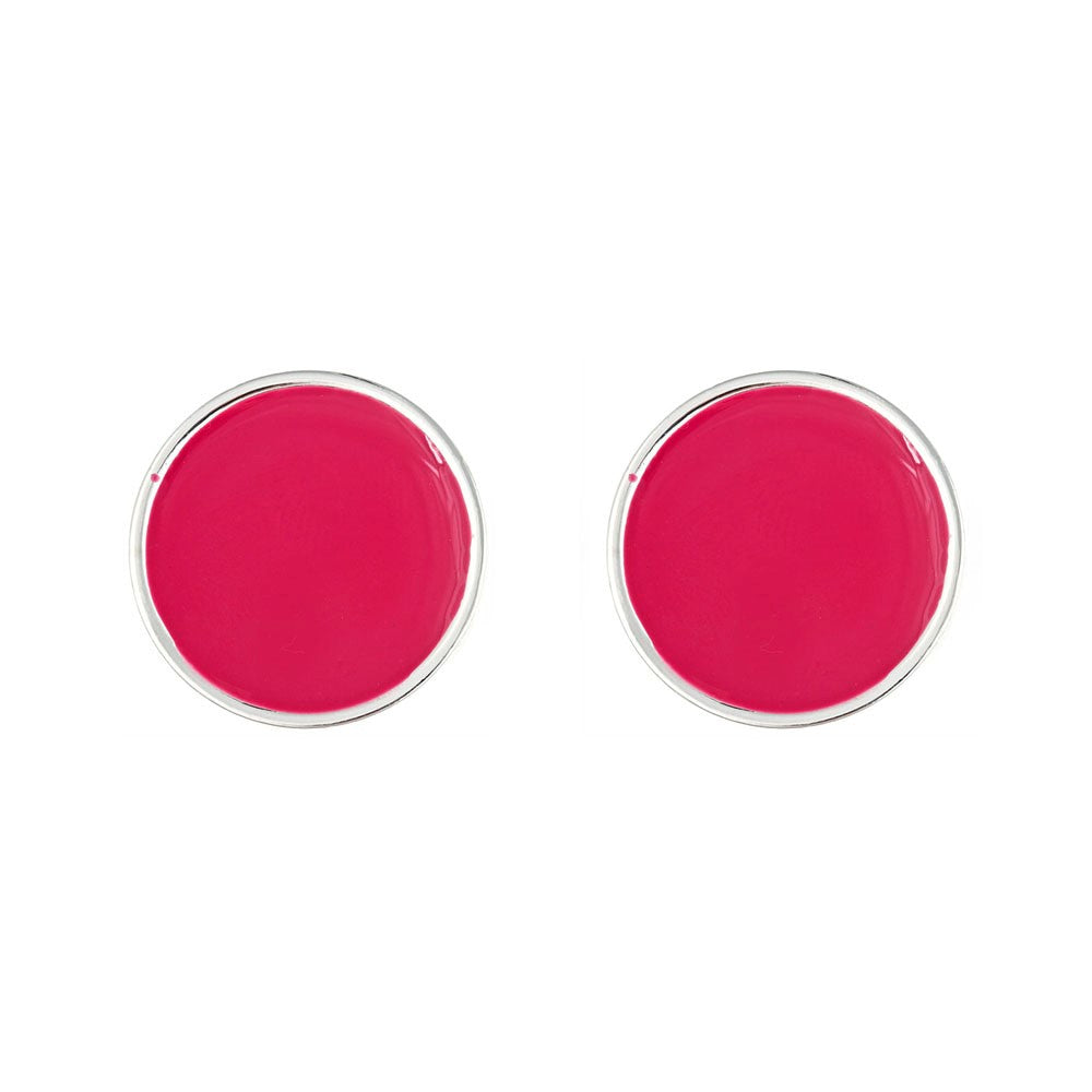 Monogram Small Enamel Earrings