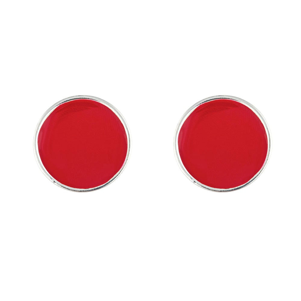 Monogram Small Enamel Earrings