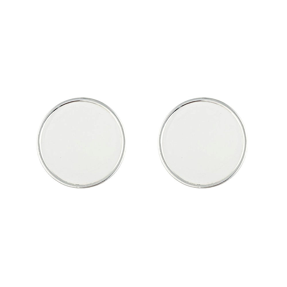 Monogram Small Enamel Earrings