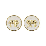 Enamel Elephant Shoe Clips