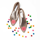 Monogram Enamel Shoe Clips