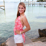 SALE - Coral Halter Top