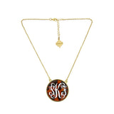 Monogram Enamel Soft Chain Necklace
