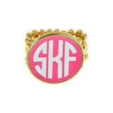 Monogram Stretch Ring
